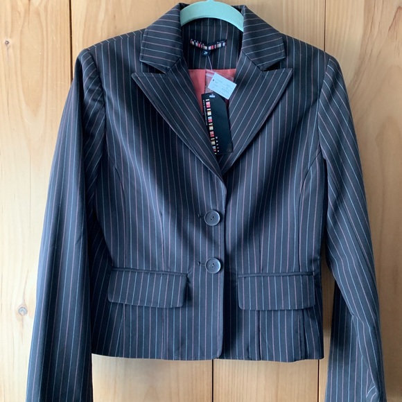 Dalia Collection Jackets & Blazers - 🌈 Dalia Collection Brown/Black Blazer